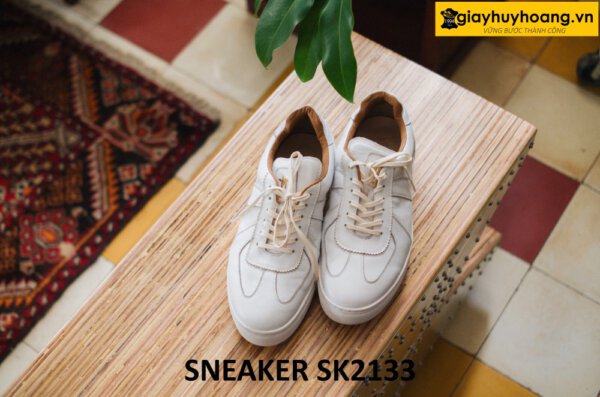 Giày da sneaker đẹp màu trắng nam năng động SK2133 001