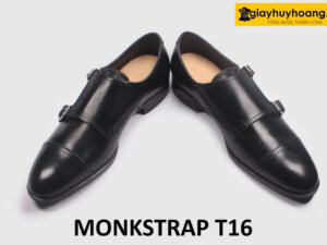 Giày da nam 2 khóa công sở nam đẹp Monkstrap T16 004