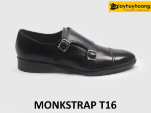 Giày da nam 2 khóa công sở nam đẹp Monkstrap T16 001