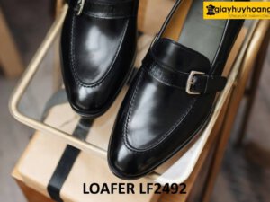 Giày nam da bê phong cách đẹp thời trang loafer LF2492 003