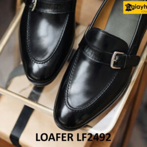 Giày nam da bê phong cách đẹp thời trang loafer LF2492 003