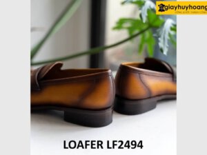 Giày lười nam công sở da dập vân chống nhăn loafer LF2494 005
