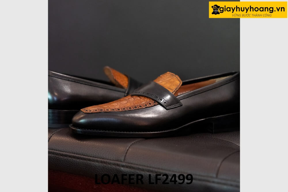 dat-dong-giay-da-nam-thu-cong-loafer-lf2499-001 Giày lười nam thiết kế đẹp 2026 loafer LF2499 004