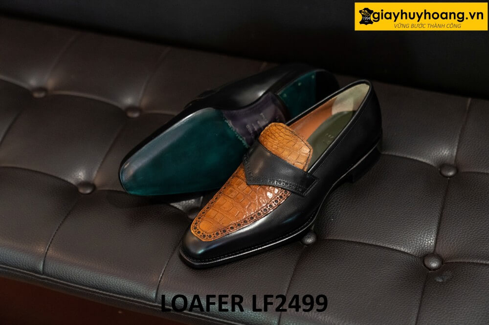 dat-dong-giay-da-nam-thu-cong-loafer-lf2499-003 Giày lười nam thiết kế đẹp 2026 loafer LF2499 002