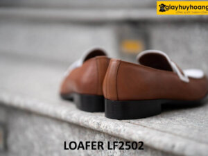 Giày lười nam phối màu trắng và nâu loafer LF2502 004