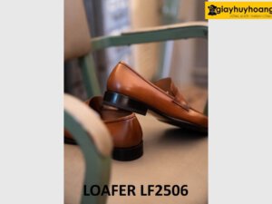Giày lười nam da nhuộm thủ công màu bò LF2506 003