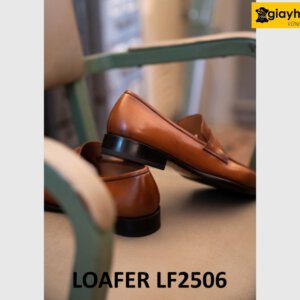Giày lười nam da nhuộm thủ công màu bò LF2506 003