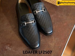 Giày lười nam màu đen công sở chính hãng tốt nhất LF2507 001