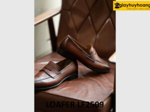 Giày lười nam da bê con thảo mộc tự nhiên LF2509 004