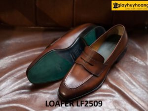 Giày lười nam da bê con thảo mộc tự nhiên LF2509 003