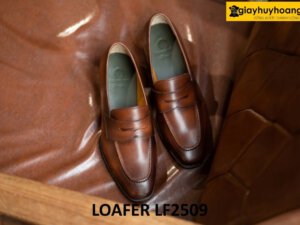 Giày lười nam da bê con thảo mộc tự nhiên LF2509 001