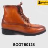 Giày da boot cổ cao nam buộc dây cao cấp B0123 001