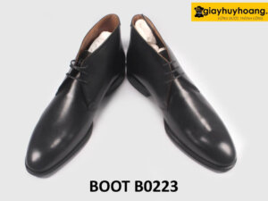 Giày da nam cổ thấp chukka boot đế khâu chỉ B0223 004