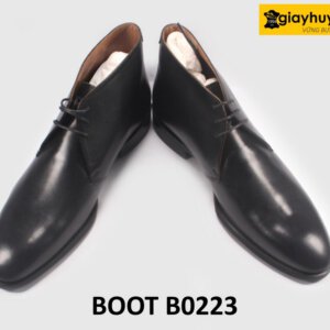 Giày da nam cổ thấp chukka boot đế khâu chỉ B0223 004