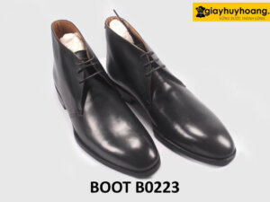 Giày da nam cổ thấp chukka boot đế khâu chỉ B0223 003