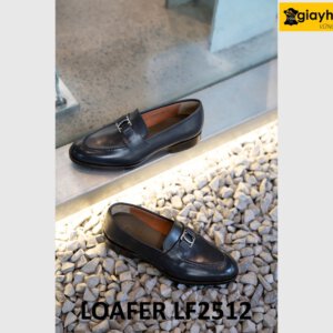 Giày lười nam phong cách ban đô chữ C loafer LF2512 004
