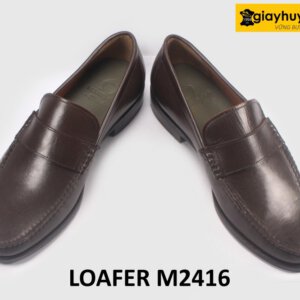 Giày da lười nam trẻ trung sang trọng nâu Loafer M2416 004