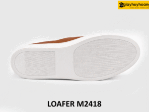 Giày lười thời trang nam đế bằng cao su sneaker 17068+M2418 007