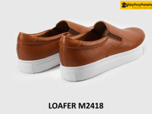 Giày lười thời trang nam đế bằng cao su sneaker 17068+M2418 005