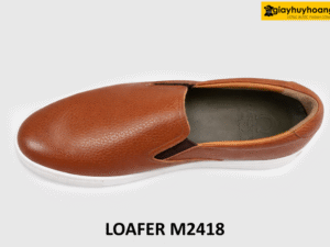 Giày lười thời trang nam đế bằng cao su sneaker 17068+M2418 001