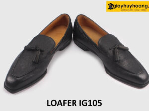 Giày lười da nam dập vân hạt cao cấp Loafer IG105 004