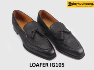 Giày lười da nam dập vân hạt cao cấp Loafer IG105 003