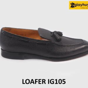 Giày lười da nam dập vân hạt cao cấp Loafer IG105 001