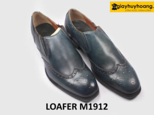 Giày lười nam màu xanh navy nhạt loafer M1912 002