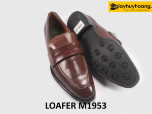 Giày lười nam cao cấp màu nâu chính hãng Loafer M1953 002