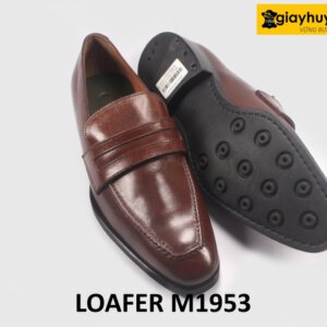 Giày lười nam cao cấp màu nâu chính hãng Loafer M1953 002