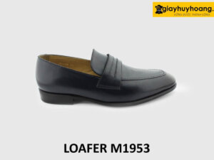 Giày da lười nam màu xanh navy đế khâu bền bỉ Loafer M1953 001