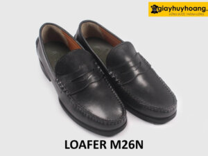 Giày da nam cao cấp mũi tròn phong cách Loafer M26N 003