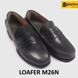 Giày da nam cao cấp mũi tròn phong cách Loafer M26N 003