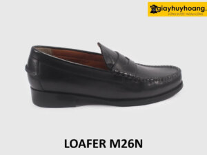 Giày da nam cao cấp mũi tròn phong cách Loafer M26N 001