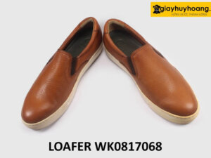 Giày lười thời trang nam đế bằng cao su sneaker 17068 004