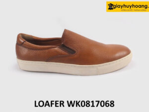 Giày lười thời trang nam đế bằng cao su sneaker 17068 001