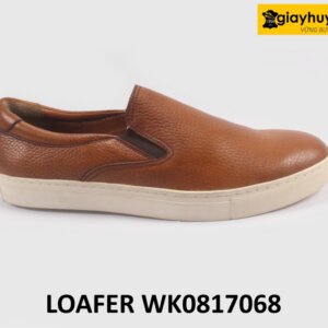 Giày lười thời trang nam đế bằng cao su sneaker 17068 001