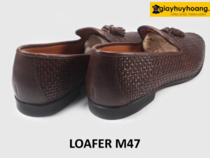 Giày lười nam da đan xen thủ công Tassel Loafer M47 005