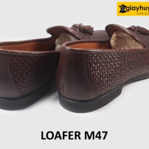 Giày lười nam da đan xen thủ công Tassel Loafer M47 005