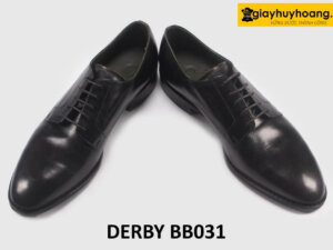 Giày tây da nam màu đen đẹp công sở Derby BB031 003