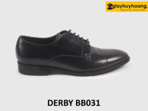 Giày tây da nam màu đen đẹp công sở Derby BB031 001