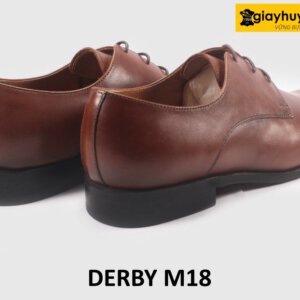 Giày công sở da nam trẻ trung thời trang màu nâu Derby M18 008