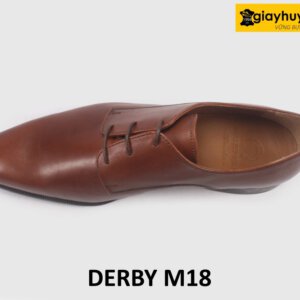 Giày công sở da nam trẻ trung thời trang màu nâu Derby M18 0045