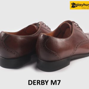 Giày da nam đẹp công sở màu nâu Derby M7 004