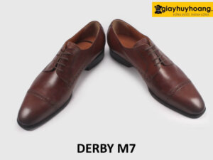 Giày da nam đẹp công sở màu nâu Derby M7 003