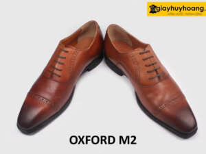 Giày da oxford nam màu bò công sở đẹp M2C 004