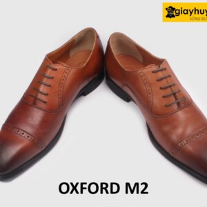 Giày da oxford nam màu bò công sở đẹp M2C 004