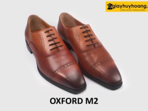 Giày da oxford nam màu bò công sở đẹp M2C 003
