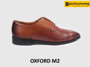 Giày da oxford nam màu bò công sở đẹp M2C 001