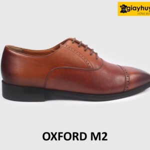 Giày da oxford nam màu bò công sở đẹp M2C 001